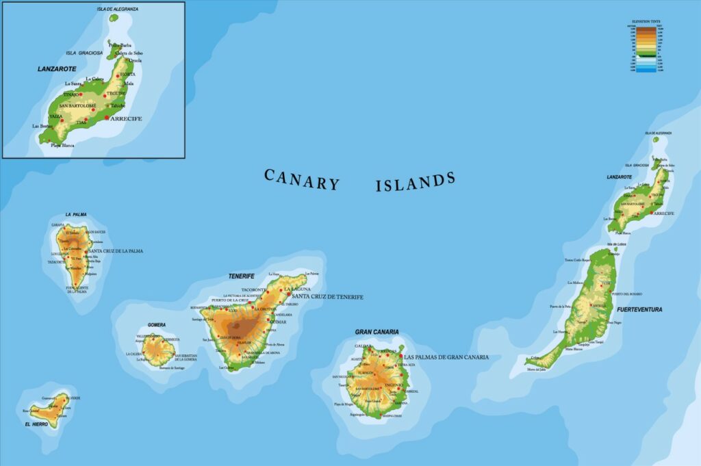 Lanzarote - Canary Islands Map